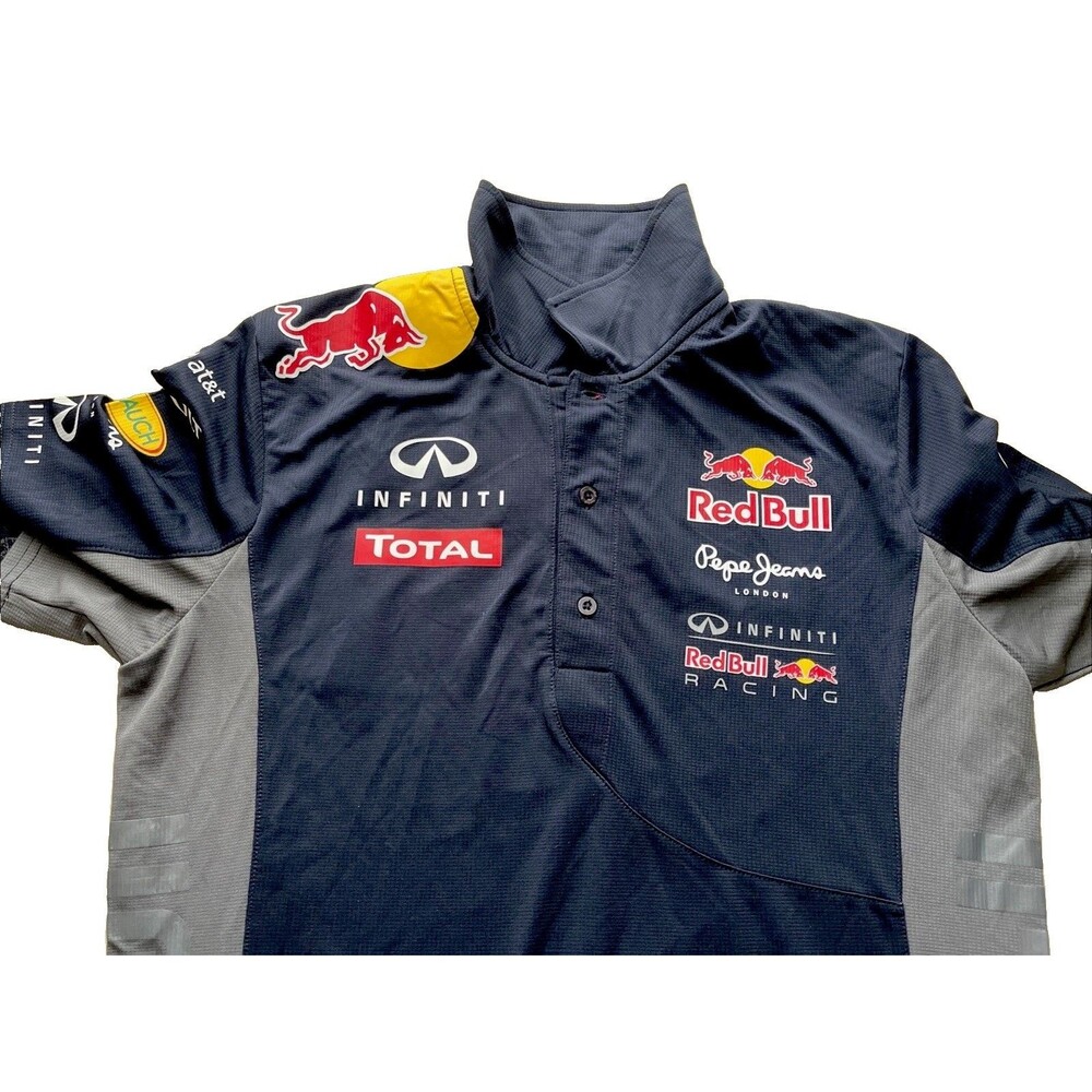 Pepe Jeans Red Bull Racing Formula 1 Racing Medium Infinity Polo - Picture 8 of 12